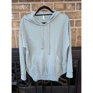 Z Supply Womens XS Oversized Lightweight Hoodie Dark Teal Color EUC Super Cozy